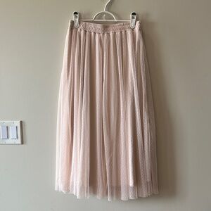 Women’s H&M Blush Pink Midi/Maxi Skirt